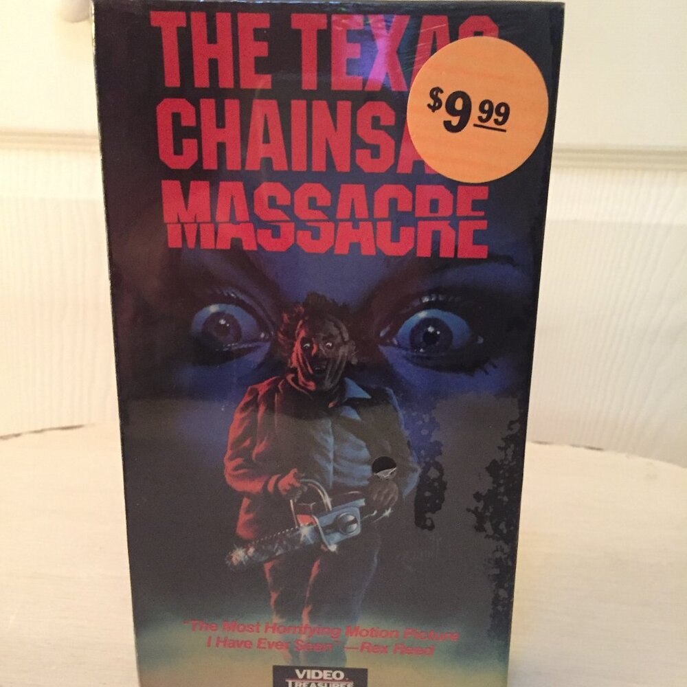 The Texas Chainsaw Massacre VHS Sealed Video Treasures Rare 1988